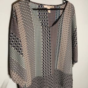Forever 21 Contemporary Printed Blouse